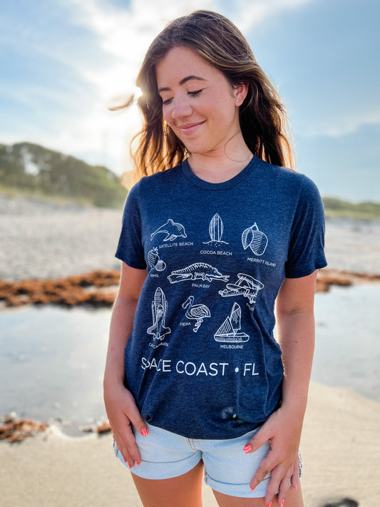 Space Coast Icons Tee