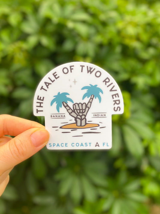 two rivers sticker