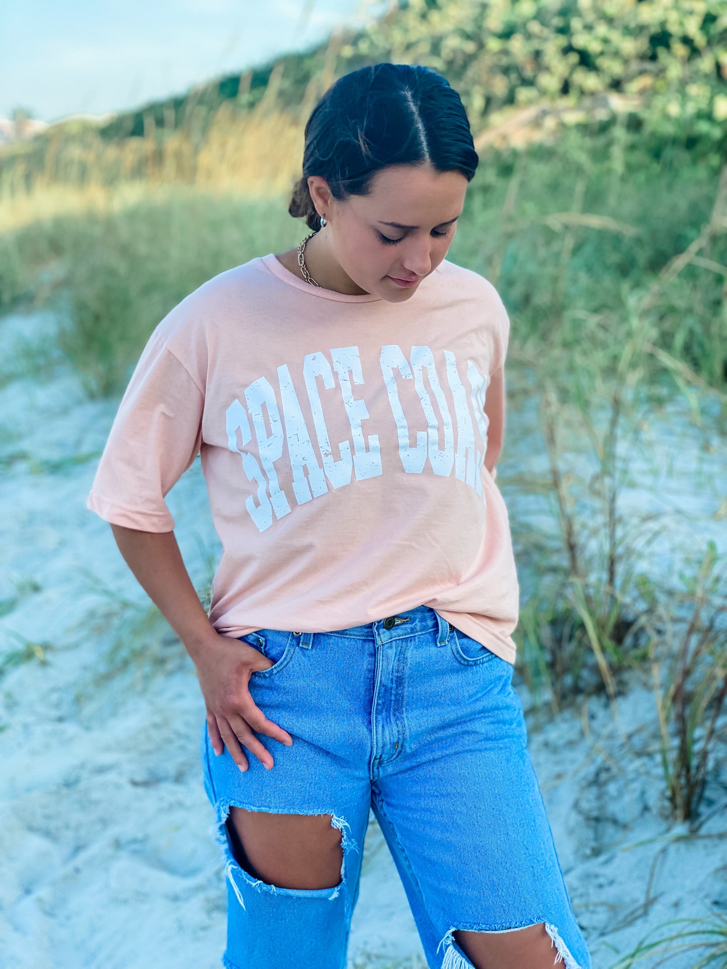 Almost-Cropped Space Coast Tee