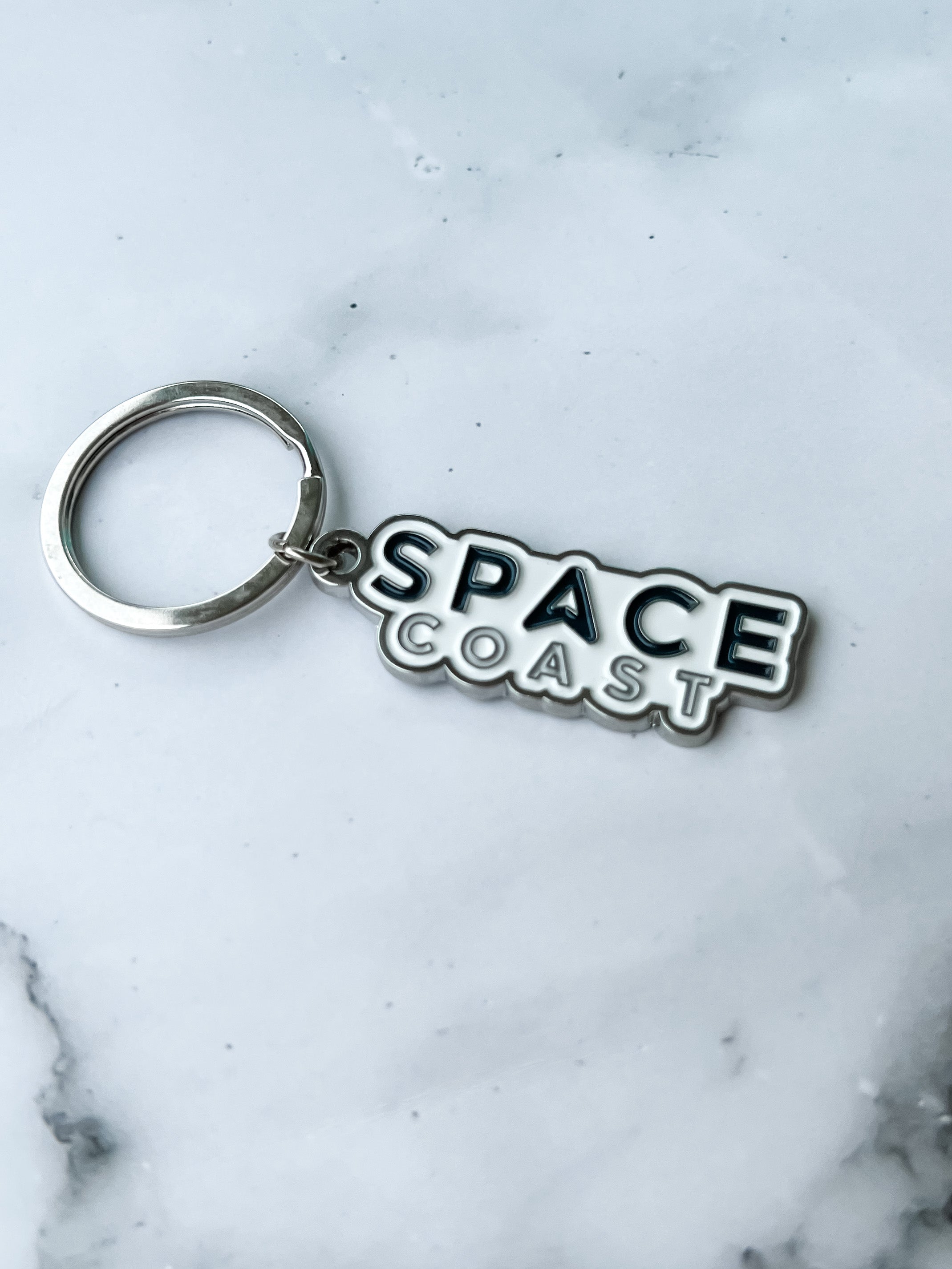 Astronaut blue planet rocket space Keychain Keyring